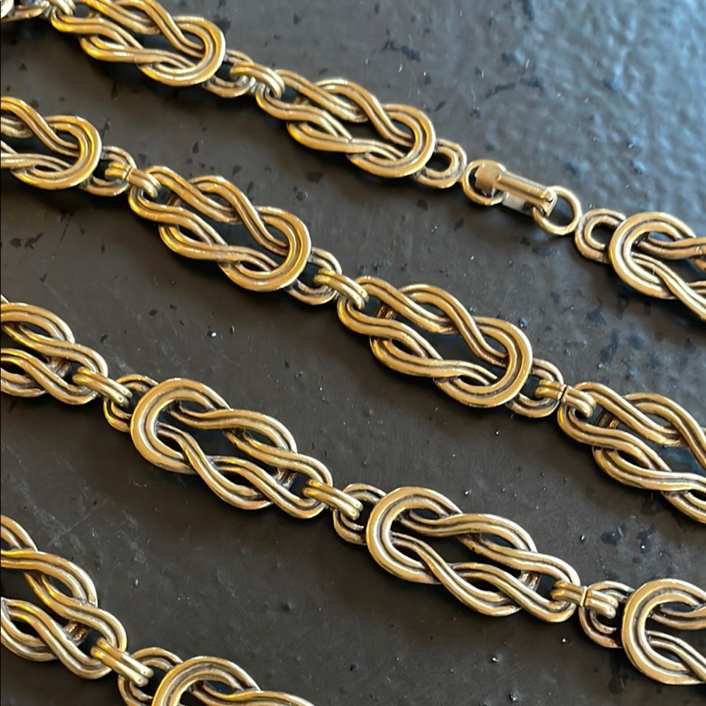 Gold Rope Chain Necklace with Polished Finish